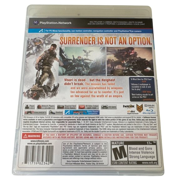 Killzone 3 PlayStation 3 Game - Picture 2 of 3
